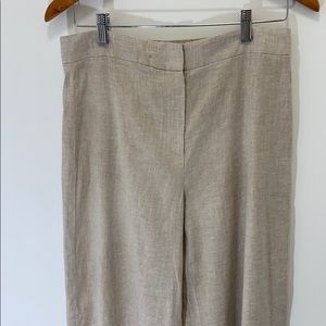 Theory linen pants wide leg trousers